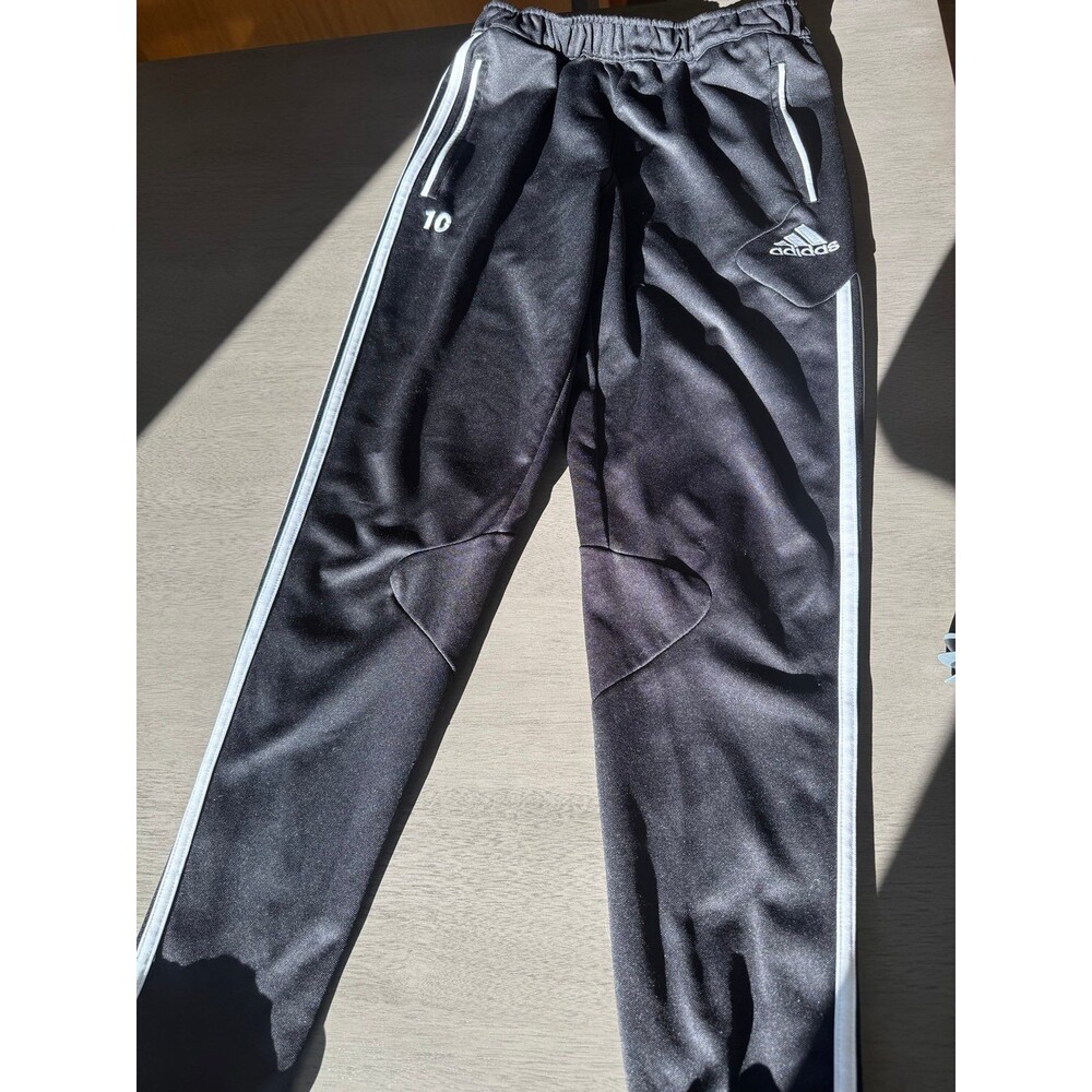 Adidas Messi Number 10 Striped Training Soccer Pants Mens Medium Athletic Gym